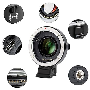 VILTROX マウントアダプター EF-EII スピードブースター Amazon | VILTROX マウントアダプター EF-E Ⅱ（二代目）0.71X